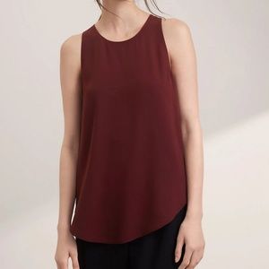Wilfred | Sleeveless Burgundy Sevres Tank Spring top